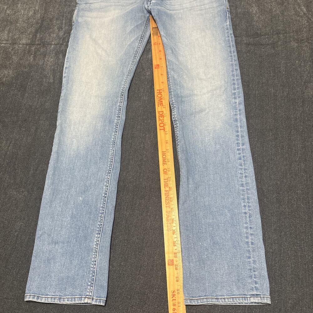 Diesel Jeans Mens 32x32 Blue Safado Regular Slim Straight Light Wash ORZ16 - Picture 4 of 7